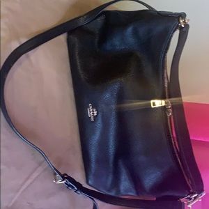 Coach crossbody black color 100 % leather